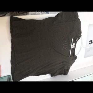 Green open neck top! Really cute!!